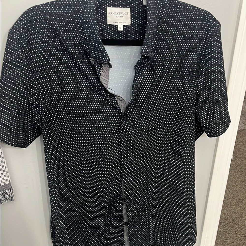 Cavalini Men's Black Short Sleeve Shirt